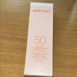 Mary Kay Sunscreen Broad Spectrum SPF 50 - Pink and Orange